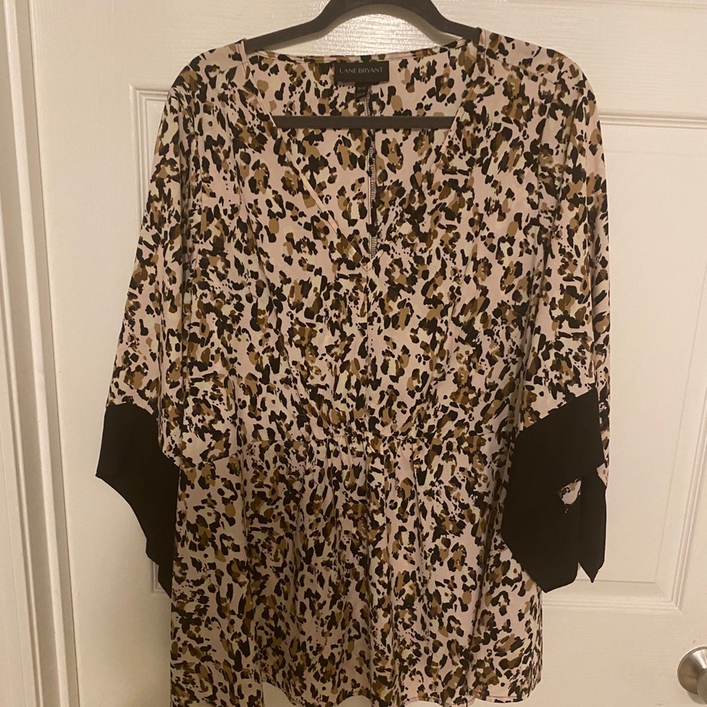 Lane Bryant leopard print top.